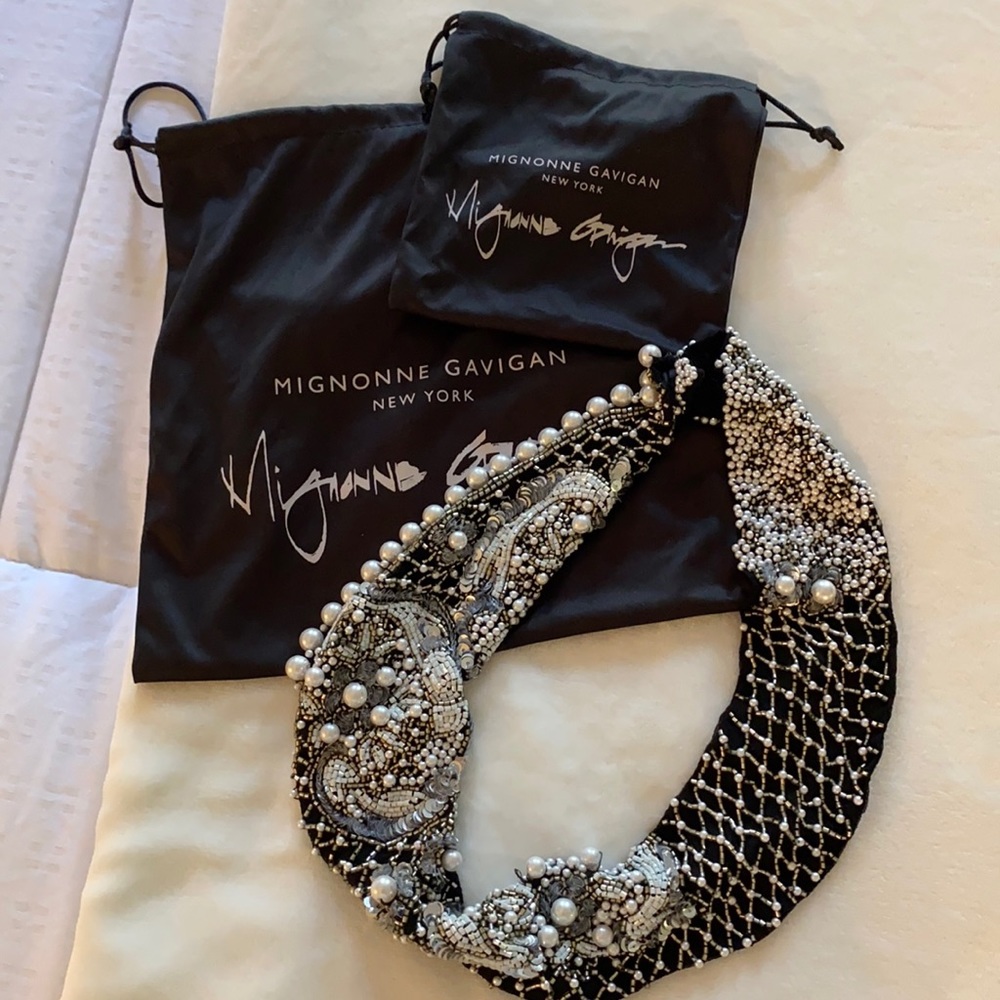 Mignonne Gavigan Pearl scarf NWT